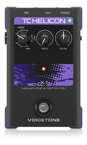 Tc Helicon Voice Tone X1 Procesador Para Voz Tipo Distorsion