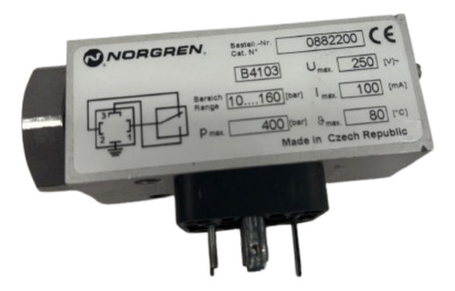Presostato Electromecánico Neumático Norgren 0882200