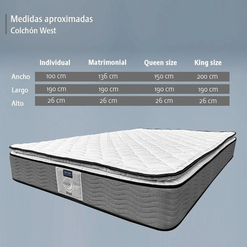 Colchón Individual Restonic + Almohada Memory Foam Gratis