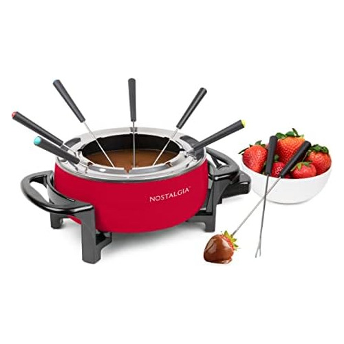 Set De Fondue Eléctrica De 12 Tazas Queso Y Chocolat