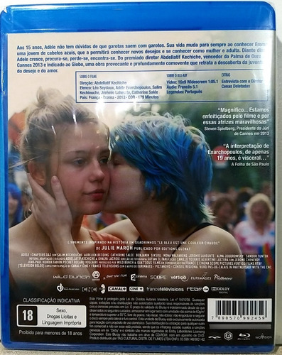 Bluray Azul É A Cor Mais Quente - Legendado Lacrado