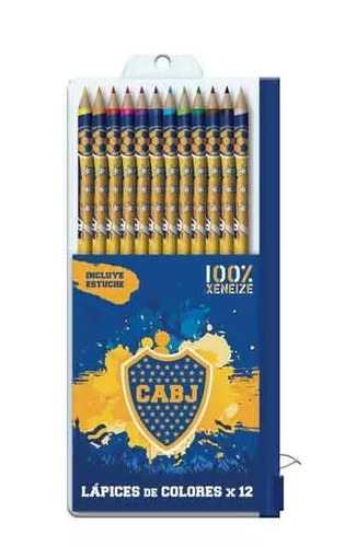 Boca Juniors Lapices De Colores X 12