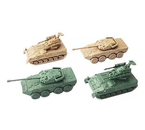 2 Kits De Modelo De Tanque A Escala 1:144, Detalles Finos,