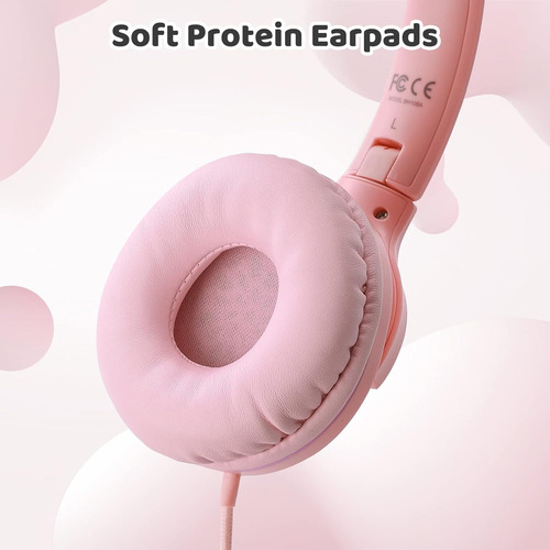 Infurture Auriculares Infantiles Con Micrófono Para Niños...