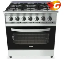Comprar Cocina Fornax Versatil Fit 82 Cm. 6 Hornallas Puerta Vidrio