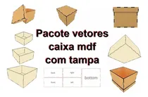Comprar Pacote Arquivos Vetores Caixas Mdf Laser Router Cnc Corte 