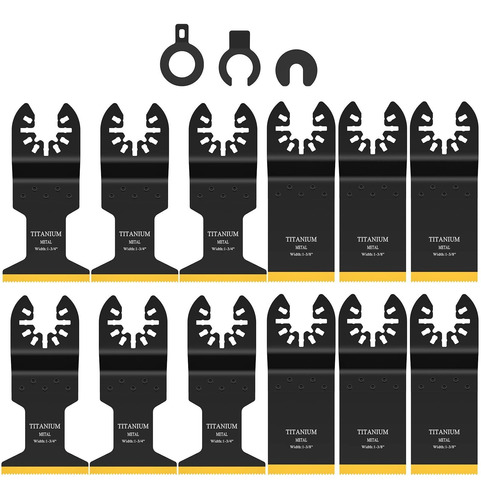 12 Hoja Sierra Oscilante Titanio Cuchilla Para Cortar