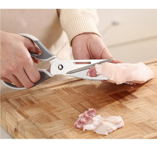 Imagen 6 de 10 de Tijeras De Cocina Para Cocinar Carne De Pollo, Acero