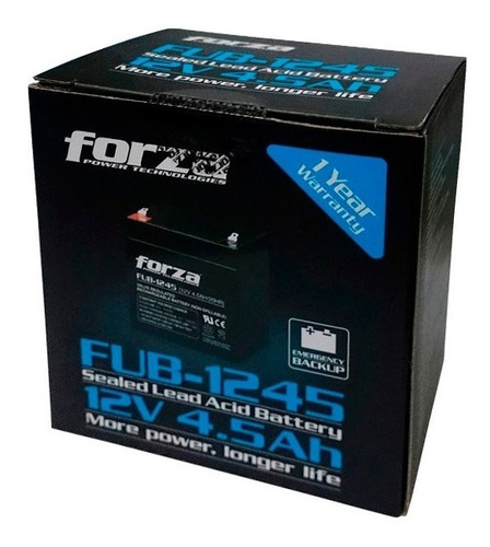Batería Para Ups Forza Fub-1245 12v 4.5a