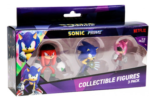 Sonic Prime Figuras X3 Pack - Vamos A Jugar