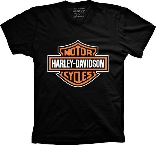 Camiseta Geek Plus Size Do Unissex Moto Harley Davidson