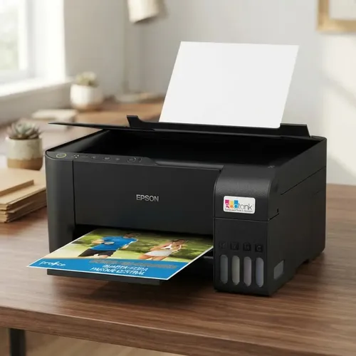 Impressora 3x1 Multifuncional Epson Ecotank L3250 Wifi Biv Cor Preto 100V/240V