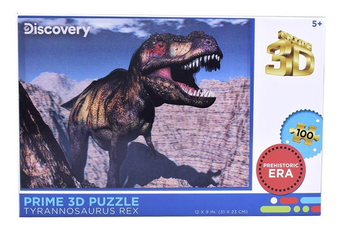 Puzzle Rompecabezas Prime 3d Tiranosaurio Rex 100 Piezas