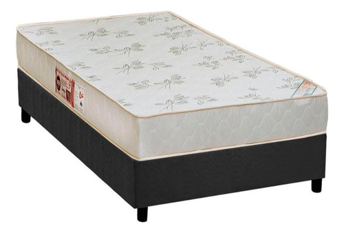 Cama Box Solteiro: Colchão D33 Castor Sleep Max Relax+base