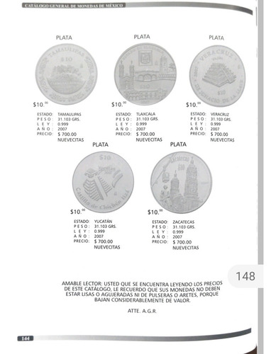 Imagen 4 de 4 de Catalogo De Monedas Y Billetes De Mexico 2021