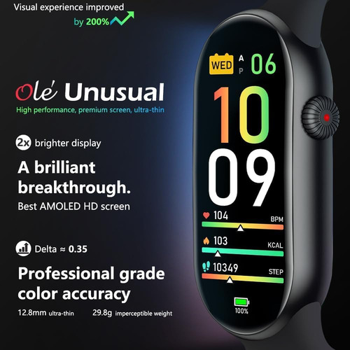 Fitvii Ole Fitness Tracker Amoled De 1.6 Pulgadas