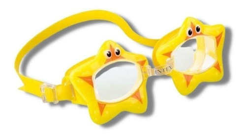 Óculos Infantil De Natação Estrelinhas Piscina E Praia Intex Cor Amarelo