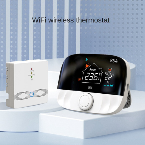 Termostato Inalámbrico Tuya Wifi Rf433 De Temperatura Progra
