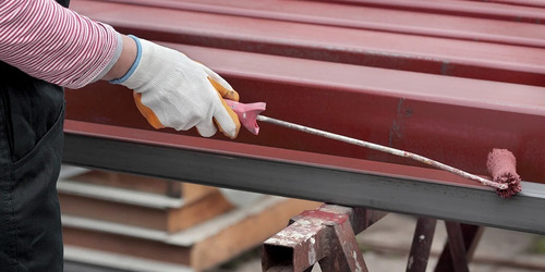 Imagen 6 de 7 de Primer Anticorrosivo Rust Oleum 7400 Rojo Cromo 3.785 L