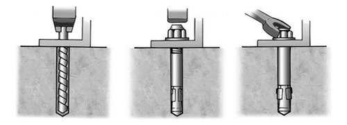 Chumbador Parabolt 1/4 X 2.1/4'' 25,0001 5 Unidades - Nord