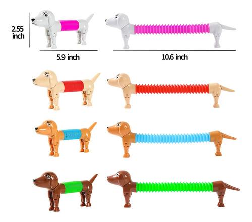 Tubos De Perro Robot Para Niños Sensoriales, 4 Pack