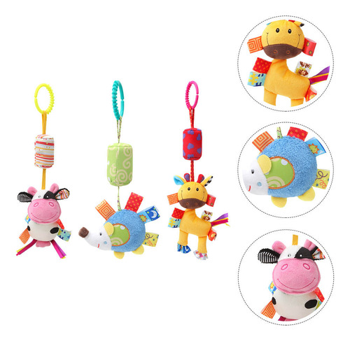 Colgante De Peluche Modelo Stroller, 3 Unidades