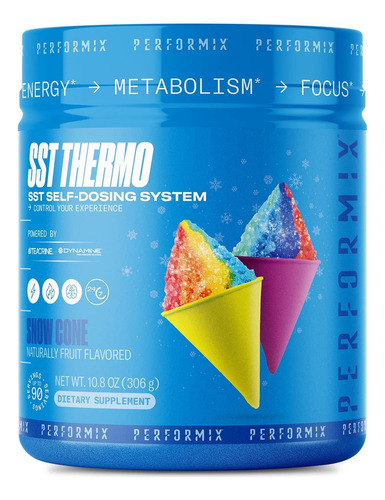 Suplemento En Polvo Performix Termogênico Sabor Snow Cone X 3.4g