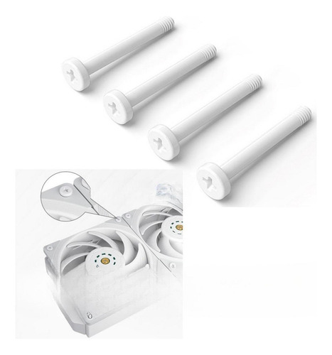 3 X 4 Piezas De Tornillos De Montaje Del Ventilador De
