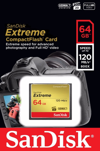 Cartão de memória SanDisk SDCFXS-064G-X46 Extreme 64GB
