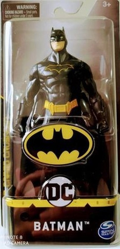 Imagem 2 de 2 de Boneco Batman Roupa Preta 15cm - Dc Comics - Spin Master