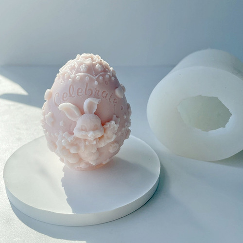 (02 #mold) Jabón De Silicona Con Forma De Vela De Pascua Hec