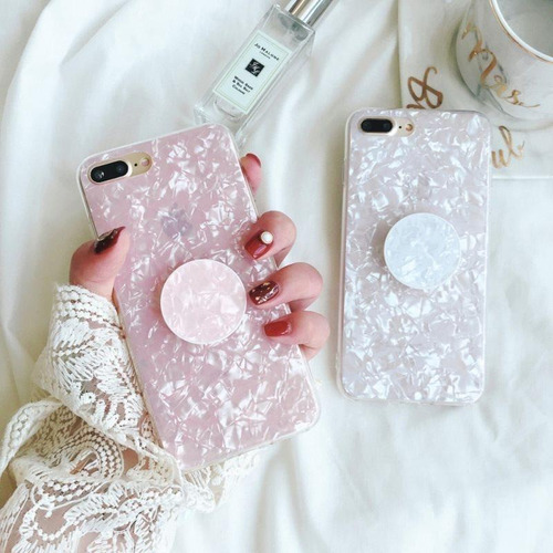 Case Marmol + Pop iPhone Galaxy Huawei Dama Hombre Mujer