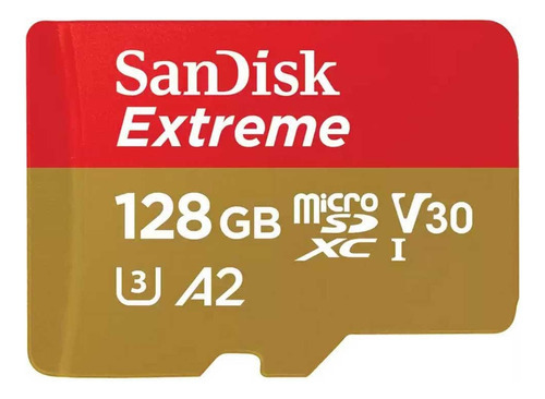 Cartão Sandisk Extreme Microsdxc 128gb - Sdsqxaa-128g-gn6ma