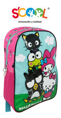 Scool -set Mochila Oficio, Lonchera Y Cartuchera Hello Kitty
