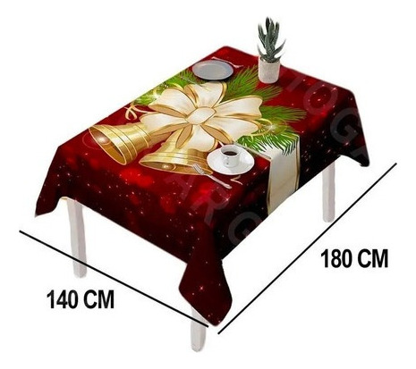 - Manteles Navideños Elegantes Rectangulares Y 6 Fundas
