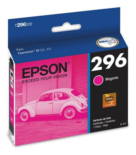 Cartucho Epson 296  T296320 Magenta  - Xp-231