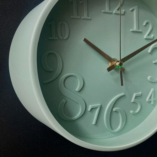 Reloj De Pared Redondo Moderno 20cm Deco Moda Pettish Online Estructura . Fondo Verde