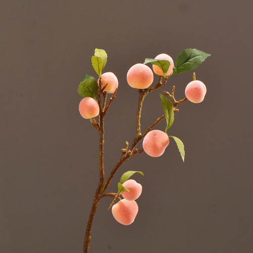 (y) Galhos De Pessegueiro, Frutas Artificiais, Decorações Re