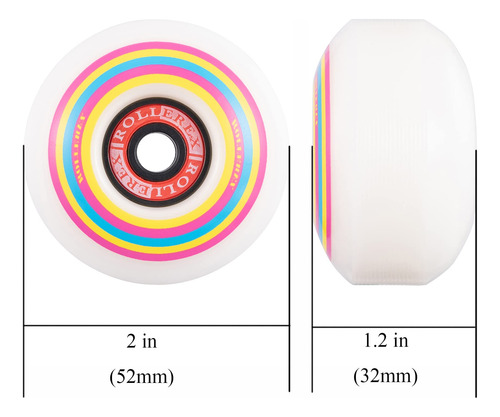 Ruedas De Skate Rollerex Lollipop Boardwalk 52 Mm (paquete D