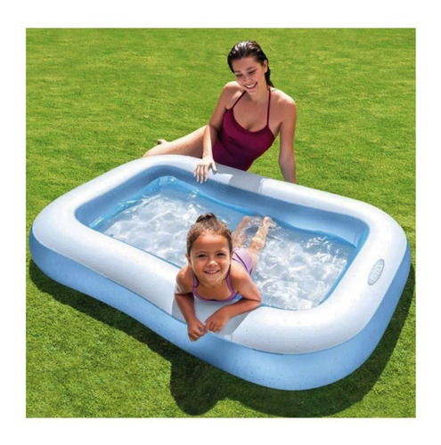 Imagen 9 de 9 de Piscina Con Pelotas Piso Inflable Intex 166 Cms + Inflador