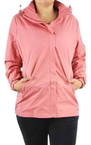 Corta Viento Mujer Parka Liviana Premium Chaqueta Gorro Impe