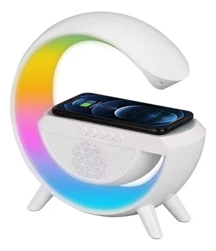 Lampara Inteligente Rgb Cargador Altavoz Bluetooth Color de la estructura Blanco