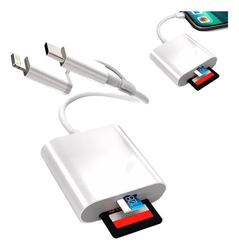 Lector De Tarjetas De Memoria Usb C Adaptador Otg Usb 2 En 2