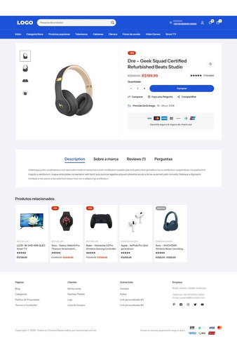 Loja Virtual Completa Responsiva - Wordpress