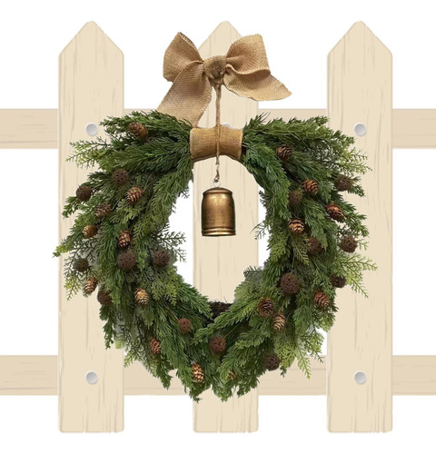 . Corona De Puerta Delantera Corona De Campanas De Navidad