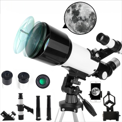 Telescopio Refractor Astronomicos Profesionales 70/300mm150x