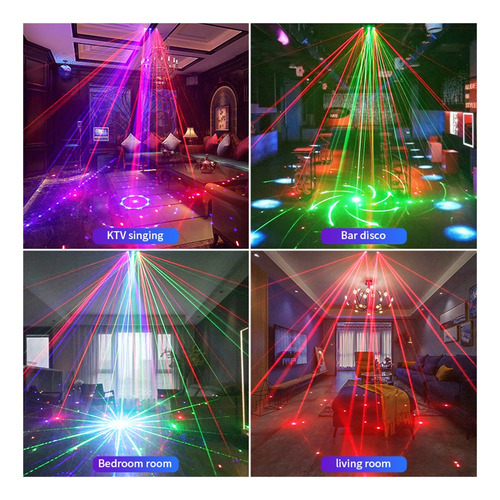 21 Ojos Rgb Dj Disco Proyector De Haz De Luz Remoto
