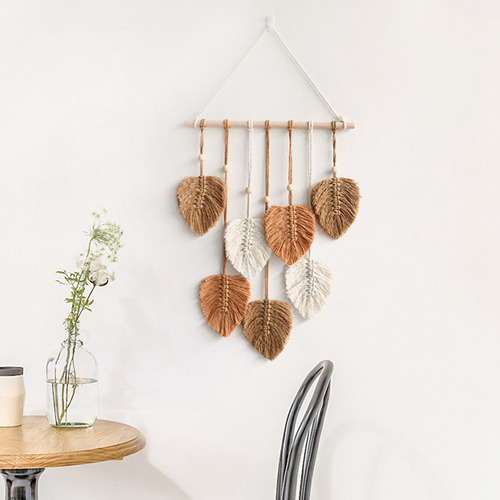 Macramé R8leaf Para Colgar En La Pared, Habitación Bohemio,