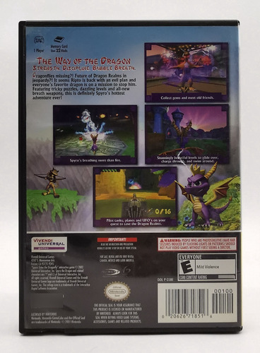 Spyro Enter The Dragonfly Gamecube Nintendo * R G Gallery (Usado)