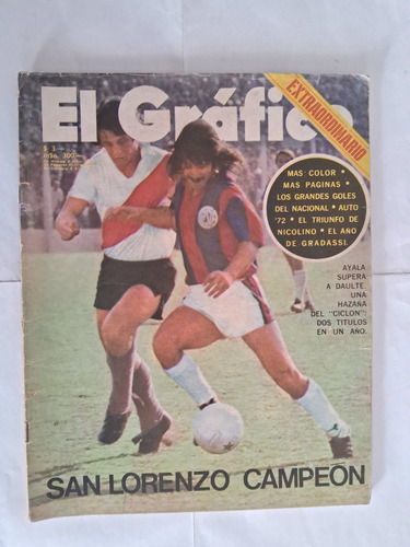 El Gráfico San Lorenzo Campeón Nacional 1972 (Usado)